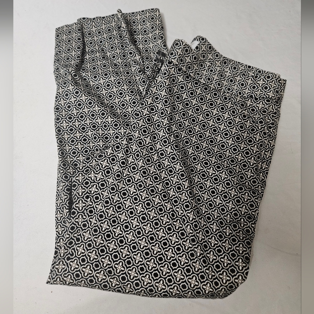 Laundry by Shelli Segal Cropped Ankle Pants Classy Chic Size 8 Black & White!